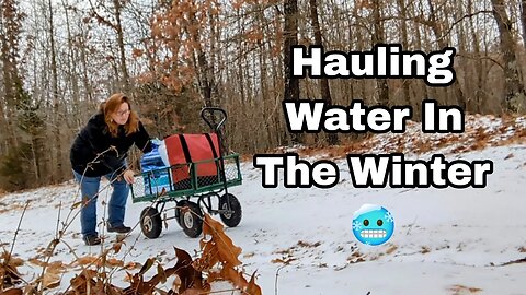 We had to haul water up the icy hill. How much water do we use?