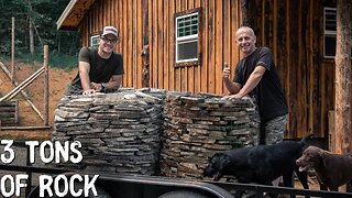 WILD HOGS AT THE OFF GRID CABIN | ROCKS FOR THE CABIN & ANTIQUE CHINA CABINET