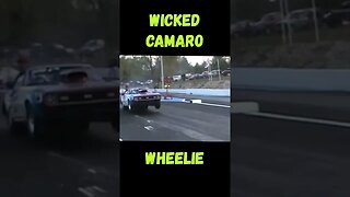 Wicked Pro Street Camaro Wheelie for the Win! #shorts