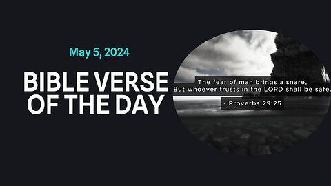 Bible Verse of the Day: May 5, 2024