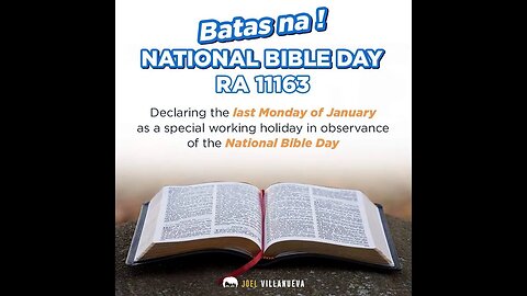 Do you know about National Bible Day?