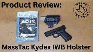 EDC Gear Review: MassTac Kydex IWB Holster for the Glock 19