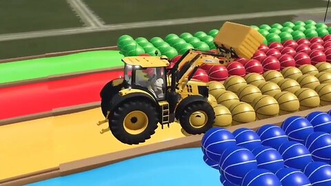 MINI & BIG TRACTOR vs SLIDE COLORS