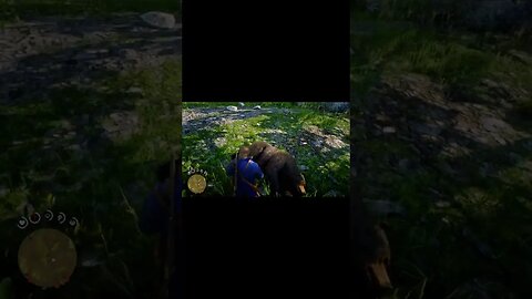 RDR 2 HUNTING A BEAR WITH A FRIEND IN GAME PC#ytshorts #rdr2