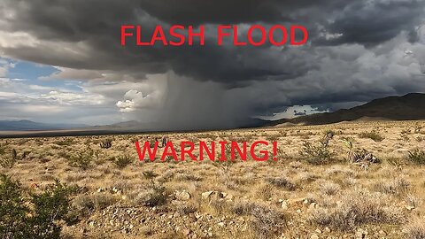 CHASING A DESERT STORM! FLASH FLOOD WARNING!!