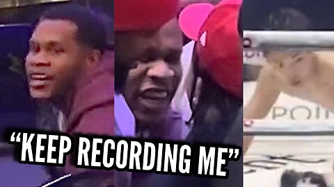 “HOLLYWOOD ACTOR” DEVIN HANEY CAUGHT LOOKING AT CAMERA BEFORE PLAYING TOUGH W GERVONTA DAVIS!!!