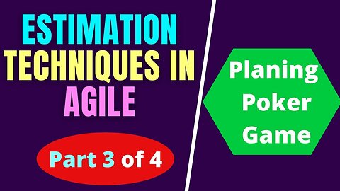 [PART #3] Planning Poker| Agile Estimation Techniques | Story Point Estimation | T-Shirt Estimation