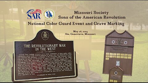 National Color Guard Event and Grave Marking - Ste. Genevieve Missouri 2024