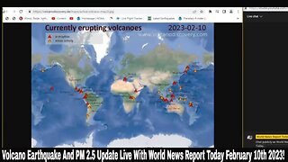 Volcano Earthquake And PM 2.5 Update Live With World News Report Today February 10th 2023!