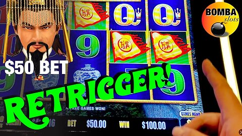 I LANDED A $50 BONUS + RETRIGGER! Dragon Link Lightning Link #Casino #LasVegas #SlotMachine