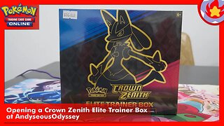 Opening a Crown Zenith Elite Trainer Box at @AndyseousOdyssey | Pokemon TCG