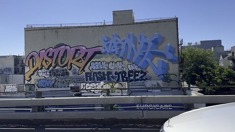 Streets of Sunset Park, Brooklyn from the BQE — Drive By