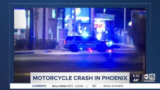 Motorcycle crash leaves one dead in Phoenix