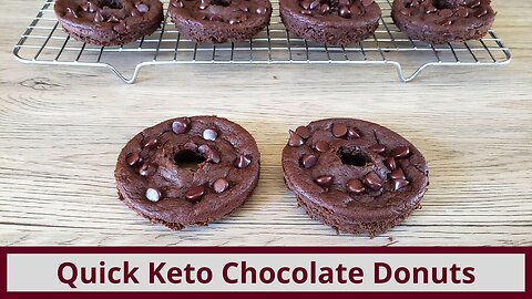 Easy and Delicious Keto Chocolate Avocado Donuts (Nut Free and Gluten Free)
