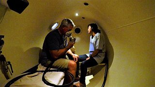 Scuba diver documents his life-saving treatment in hyperbaric chamber