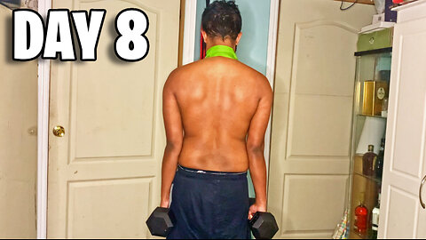 HardGainer Spring Cut Day 8 - Back, Biceps & Forearm Home Workout
