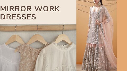 Latest mirror work indo western dress designs for weddings
