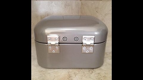 Wesco Single Grandy – German Designed - Steel bread box for kitchen storage container, White