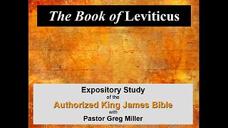 047 Leviticus 27:1-15 (Leviticus Studies)