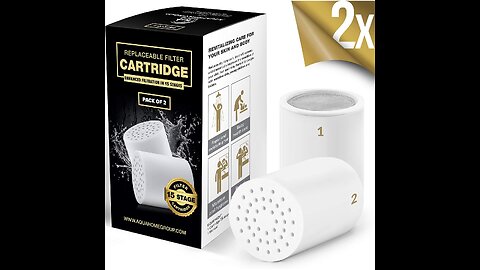 15-Stage Shower Filter Replacement Cartridge with Vitamin C for Hard Water - Shower Water Filte...
