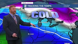 Cold air retreats to make room for above normal temps yet again