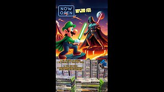 Luigi Vs. Darth Vader 🟢🔴 #gaming #maythe4thbewithyou #starwars #darthvader #luigi #fire