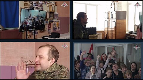 Hi DAD, ... videoconference between brave warriors and their families and friends via