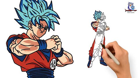 How to Draw Goku Super Saiyan God Super Saiyan - Universe Tree Power