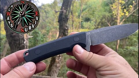 Flissa D2 Steel Bushcraft Style Knife on a Budget