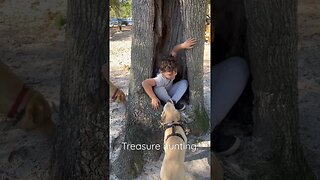 Treasure Hunting at the dog park. #short #shorts #treasure #treasurehunting #dogs