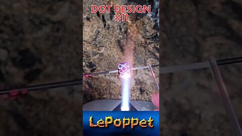 Lampwork Glass Beads: Dot Design #11