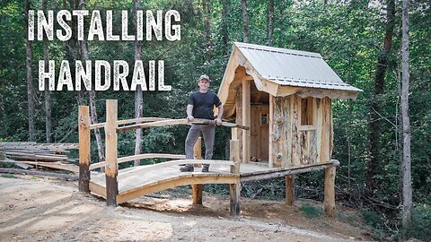 S2 EP14 | HOBBIT STYLE OUDOOR COMPOST TOILET | INSTALLING HANDRAIL AND MILLING SIDING FOR CABIN