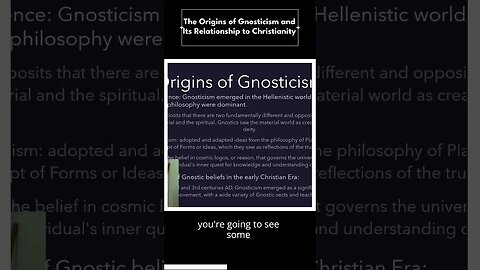 Gnosticism is Christianity