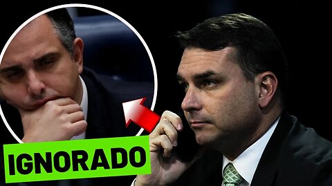 Flavio Bolsonaro Ignora Pacheco avós vitória do Senado .