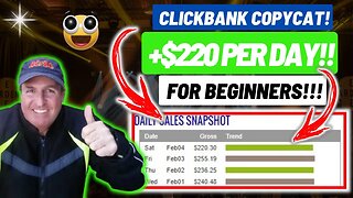 CLICKBANK Copycat: Make +$220 PER DAY (Make Money Online For Beginners)