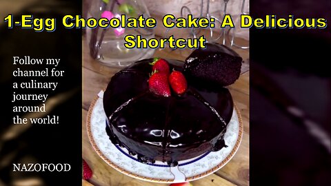 1-Egg Chocolate Cake: A Delicious Shortcut-کیک 1 تخم مرغی کاکائویی #NAZIFOOD