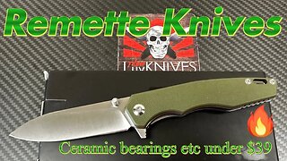 Remette (QYGMGS) L1970M budget liner lock knife ! Ceramic bearings, zipper pouch,9CR under $39