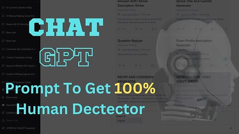 Chat GPT - Pass Detection 100% Human Written With This Prompt