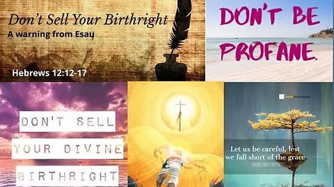 Ps Suzy Antoun-Don't sell your birthright