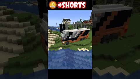 Building a tour bus / house on the wheels in Minecraft #short #shorts