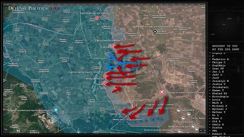 [ Kreminna Offensive ] Russian forces attack across entire front; breakthru across river at Hrekivka