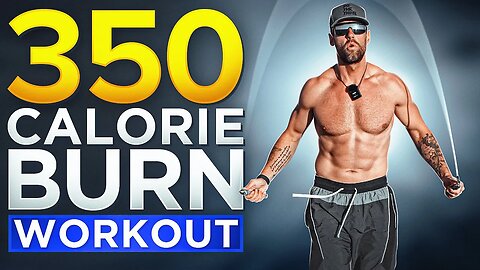 350 Calorie Burn Jump Rope Workout (Follow Along)