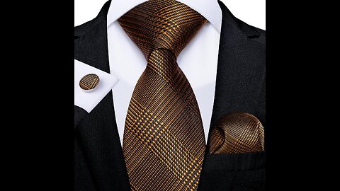 SALE!! Luxury Houndstooth Black Gold Gray Silver Silk Ties For Men
