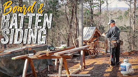 OFF GRID CABIN BOARD & BATTEN SIDING | TIMBER FRAME | WOODWORK