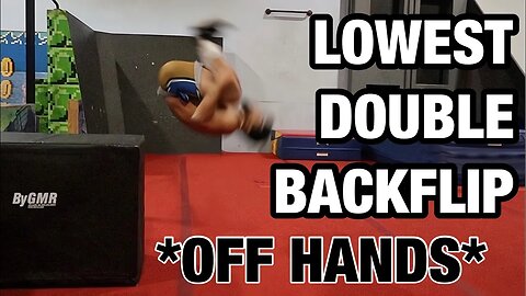 ATTEMPTING THE LOWEST DOUBLE BACKFLIP OFF HANDS