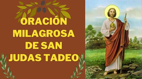 Oración milagrosa de San Judas Tadeo