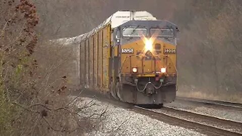 CSX M216 Autorack Train from Lodi, Ohio November 4, 2023