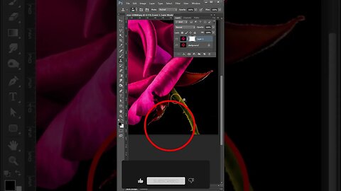 how to change flower color in photoshop #shorts