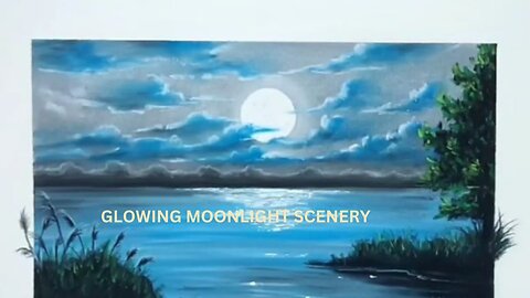 How to Draw Realistic Glowing Moonlight in Pastel - Complete Tutorial for Beginners (step by step).