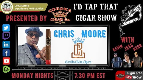 Christopher Moore of Carolina Blue Cigars, I'd Tap That Cigar Show Episode 179